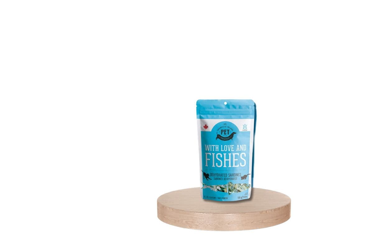 Granville Island Pet-Treatery - Dried Sardines With Love and Fishes Dog Treats (210 g)