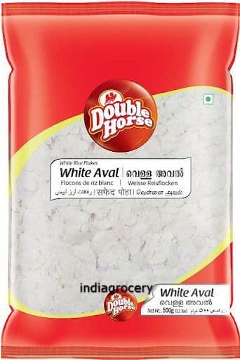 Double Horse White Aval (Rice Flakes) (500 g)