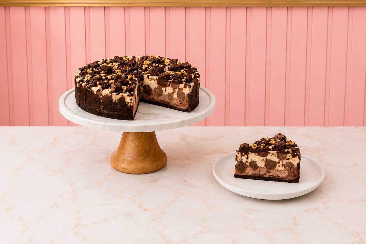 Gluten Free Peanut Butter Fudge Brownie Cheesecake