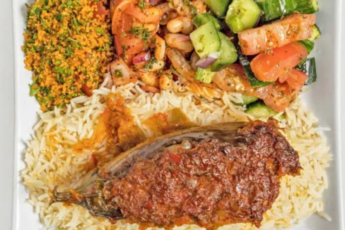 Eggplant with Veggie Platter