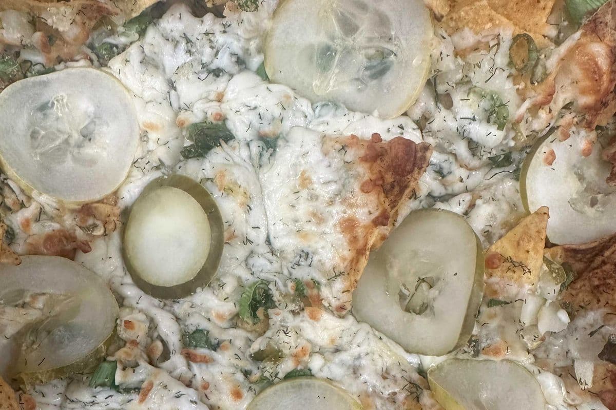 DILL PICKLE NACHOS (12" pizza box)