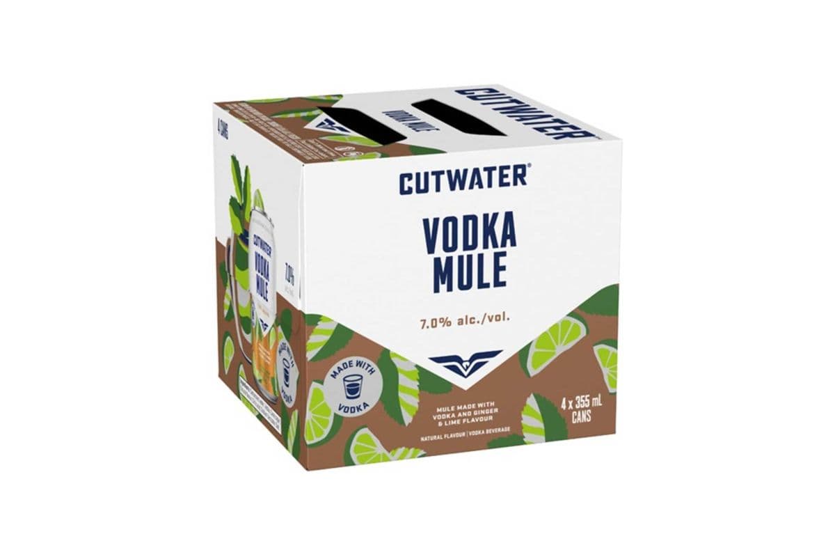 CutWater Vodka Mule (4 x 355mL Cans)