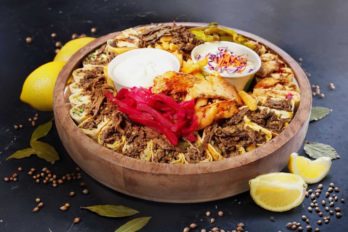Chicken Saj Platter
