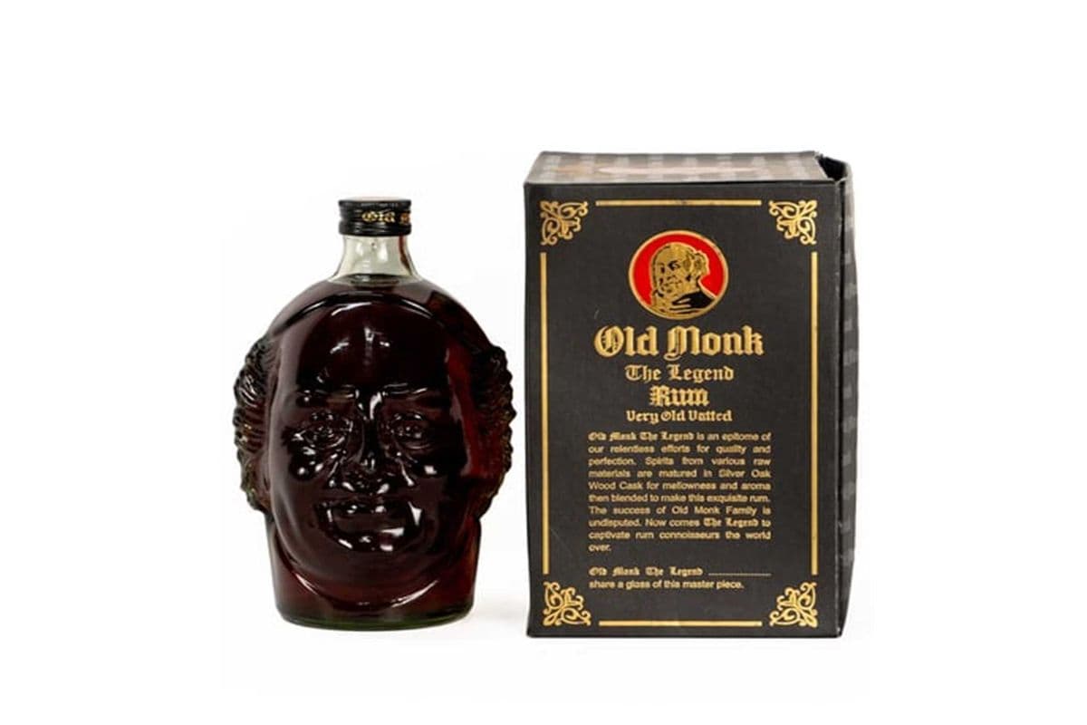 OLD MONK THE LEGEND RUM 180 ML (1 x 180 ML)