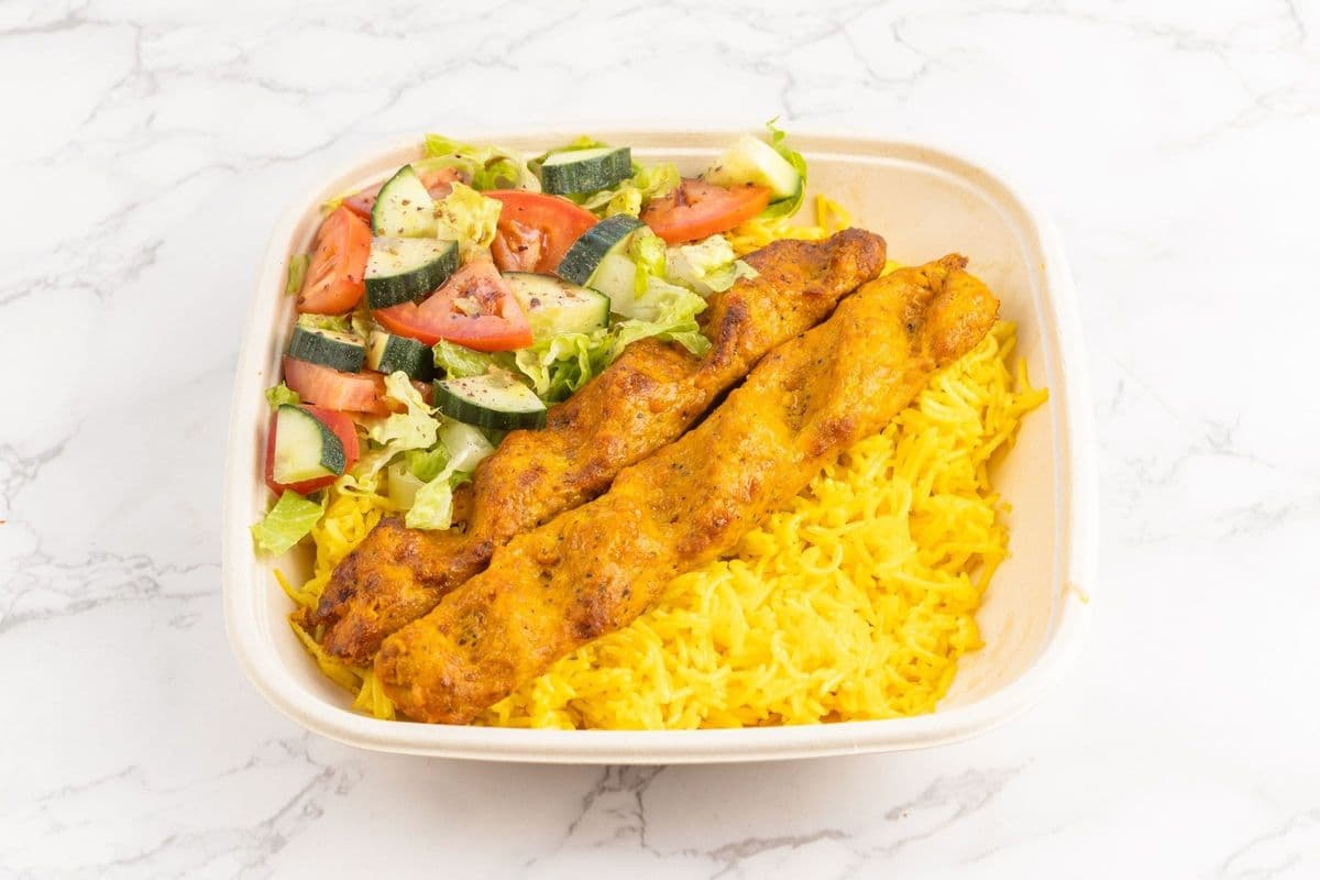 Chicken Seekh Kabob Platter
