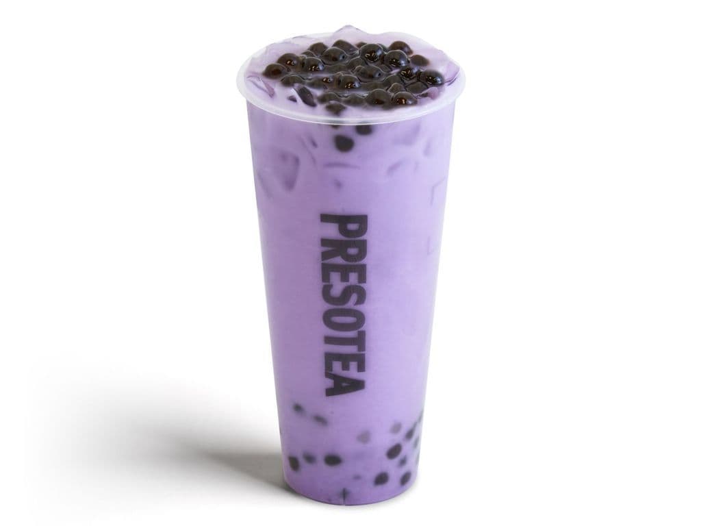 Taro au lait avec perles de tapioca / Milky Taro with Black Pearl