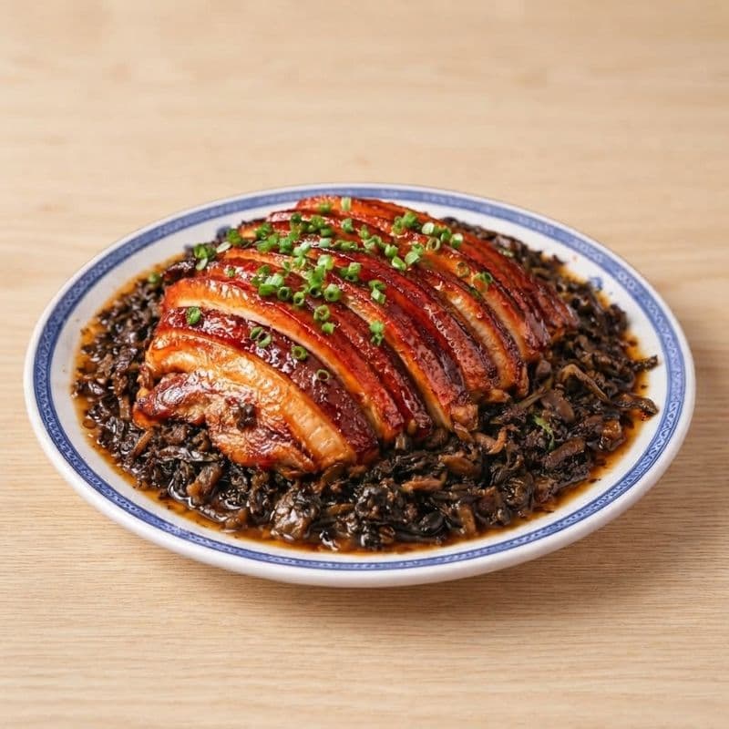 Braised Pork Belly w/Preserved Vegetables / 梅菜扣肉