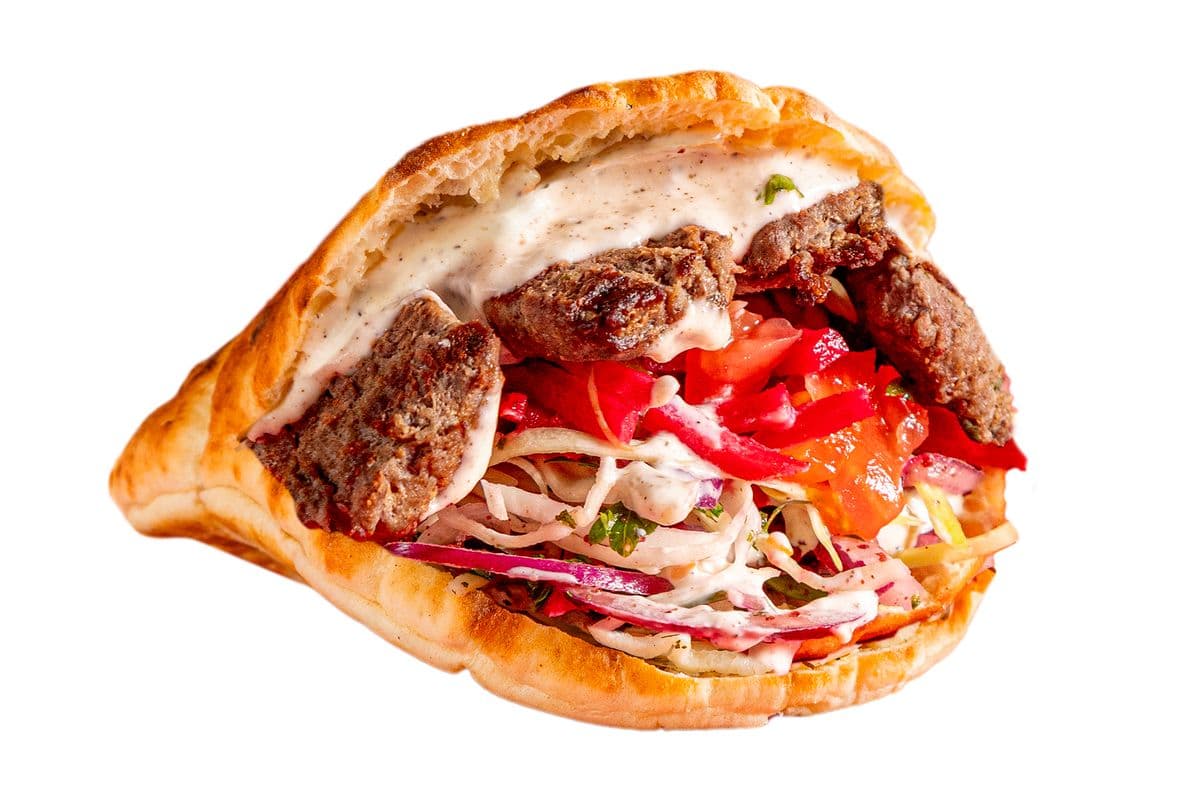 Oven Baked Kafta Pita