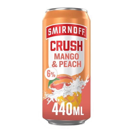 SMIRNOFF CRUSH MANGO AND PEACH TALL CAN (473ML)