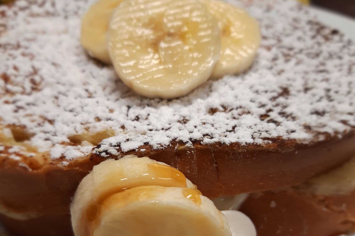 Banana Caramel Cheesecake Double Decker French Toast