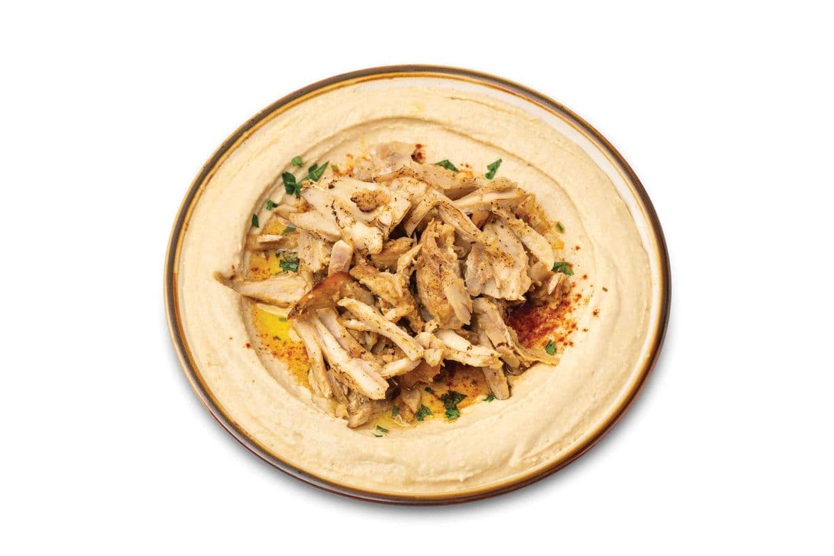 Chicken on Hummus W/Bread