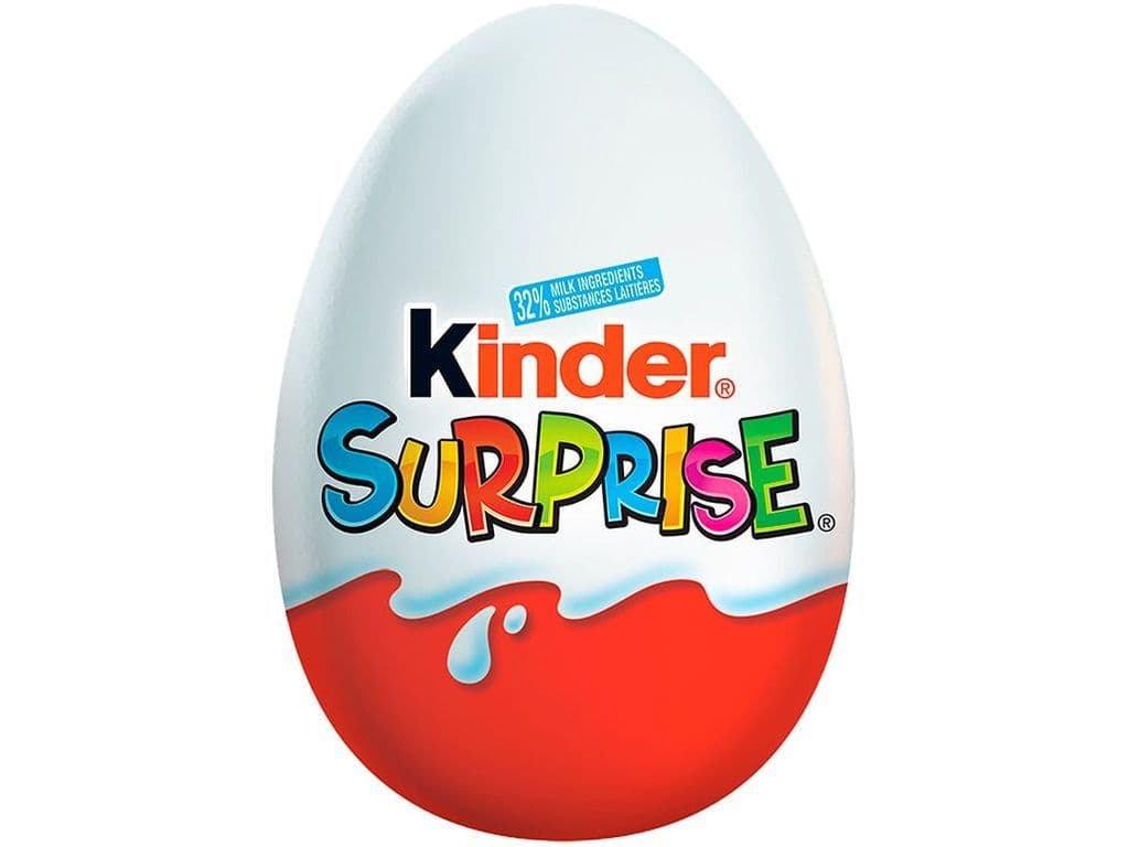 Kinder Surprise Egg with Toy Milk and White Chocolate