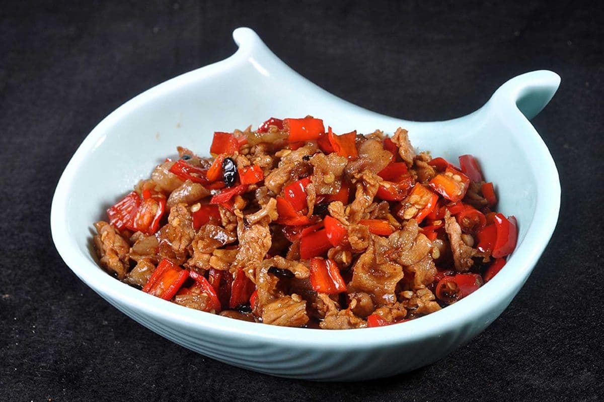 2. Hunan Style Stir Fried Pork (湘式肉炒肉)