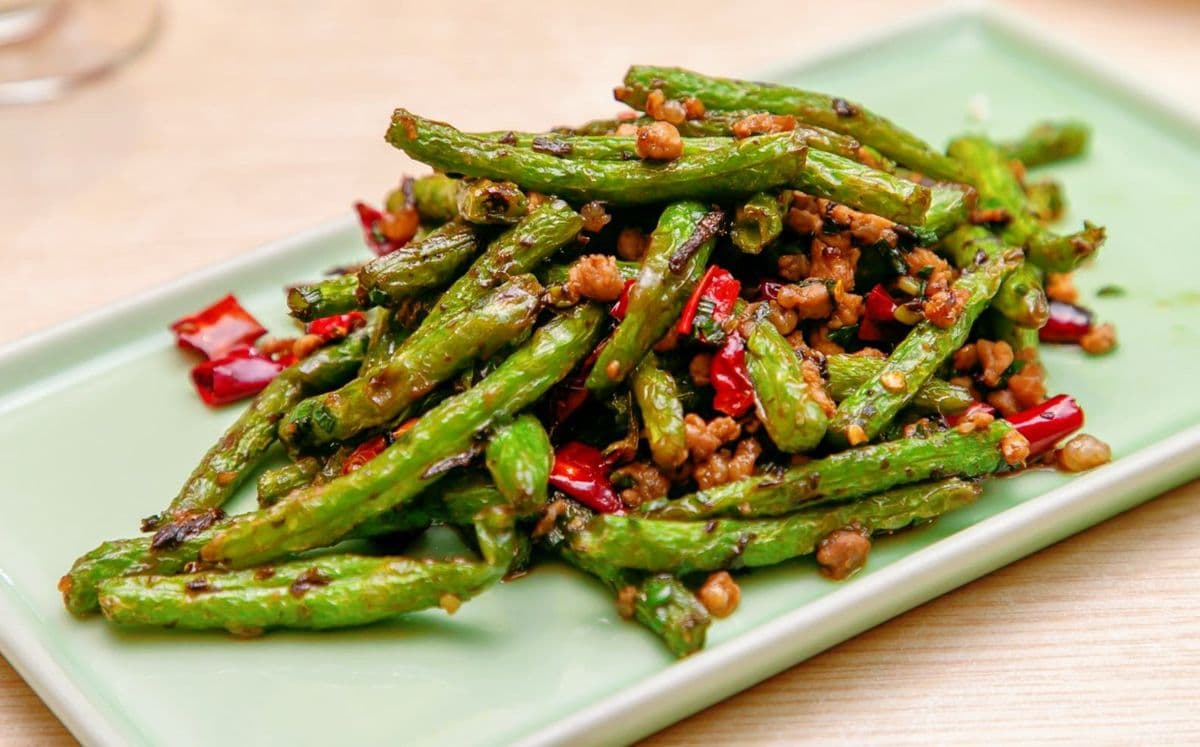 Stir-Fried Green Beans with Minced Pork 干煸四季豆