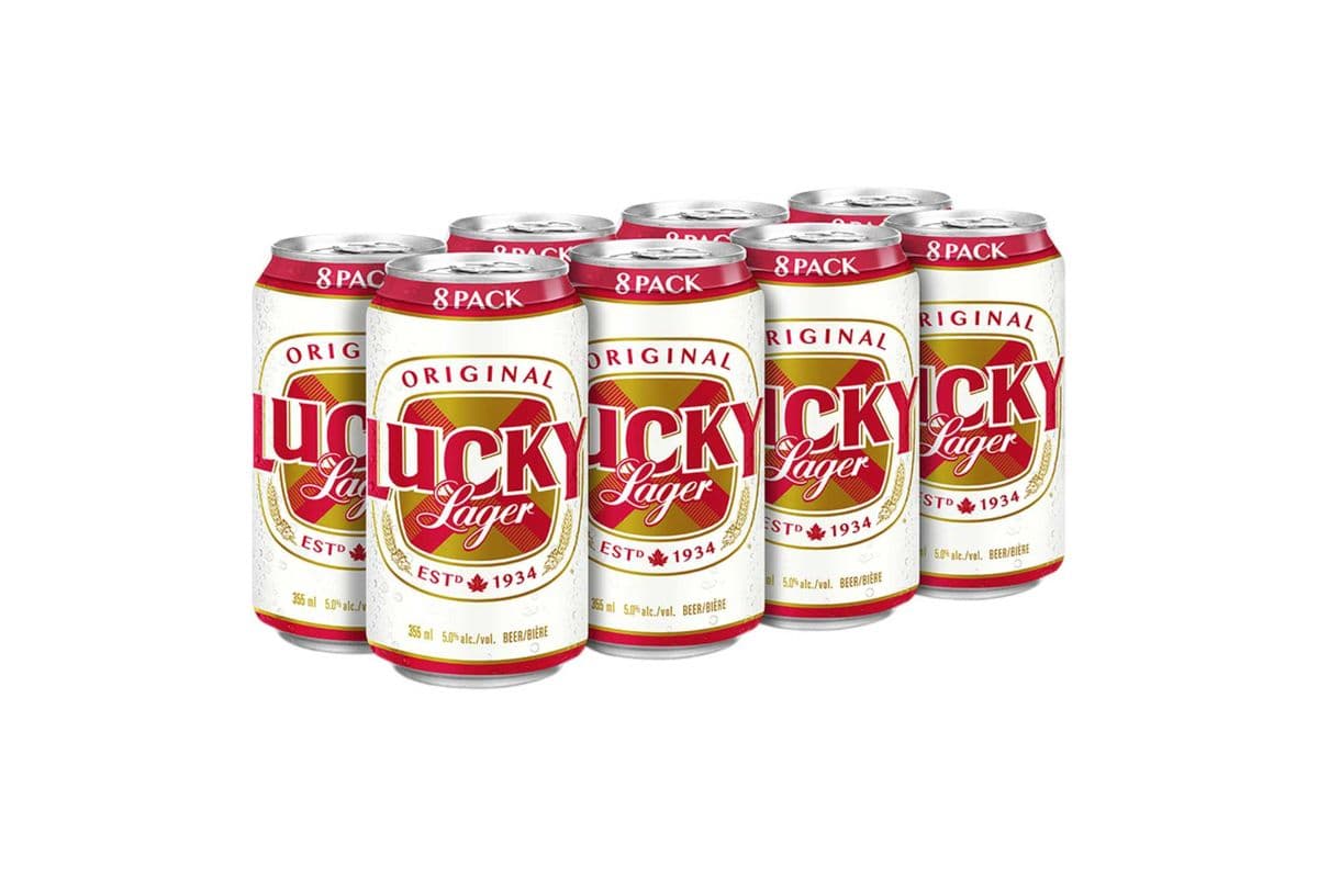 Lucky Lager (8 x 355 ml Cans)
