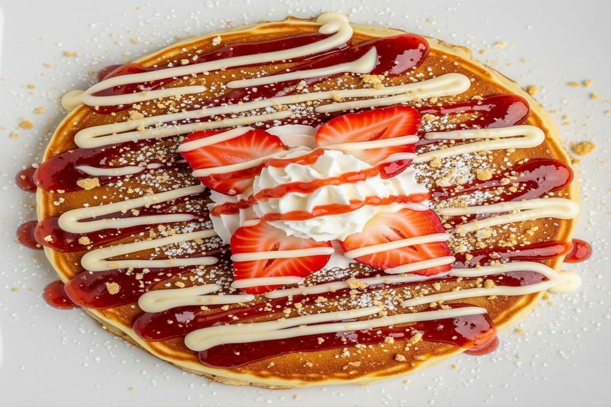 NY Strawberry Pancakes
