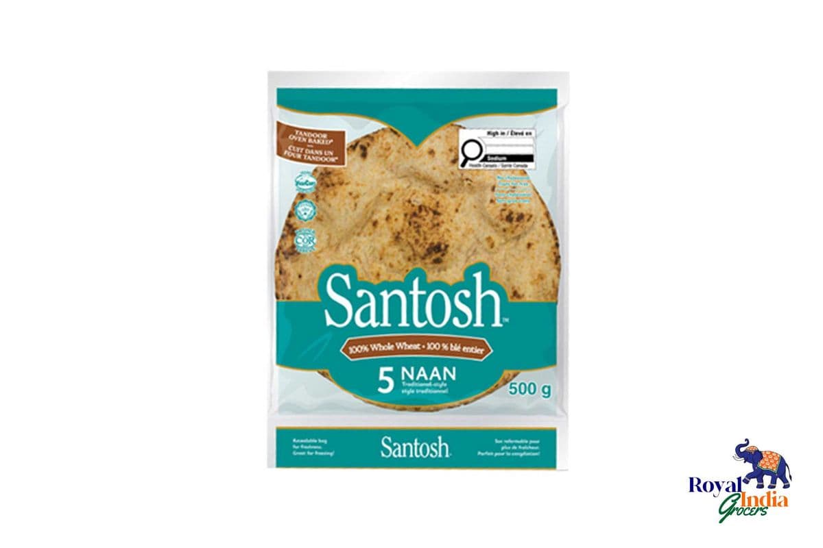 Santosh Whole Wheat Naan (5 pcs)