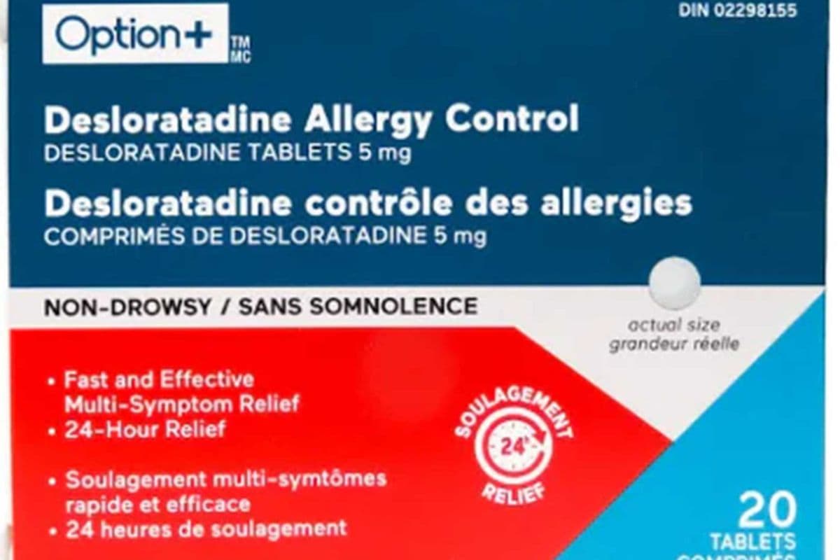 Option+ Desloratadine Allergy Control (Aerius) (20 Tablets) (5 mg)