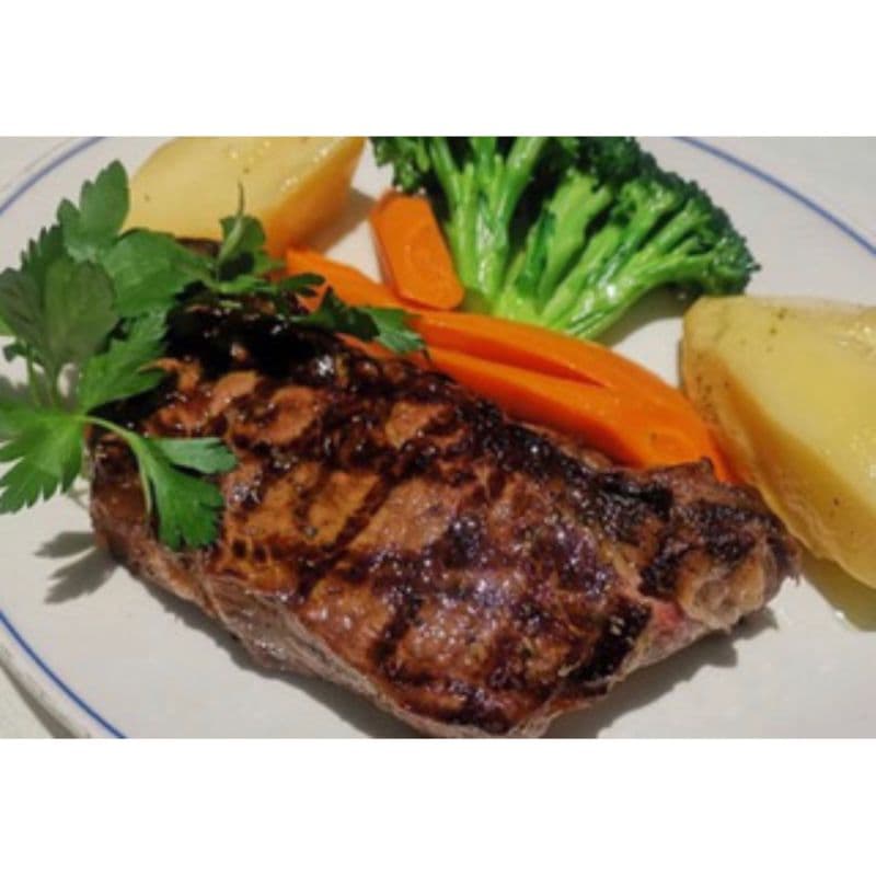 N.Y. Steak (12 oz) dinner