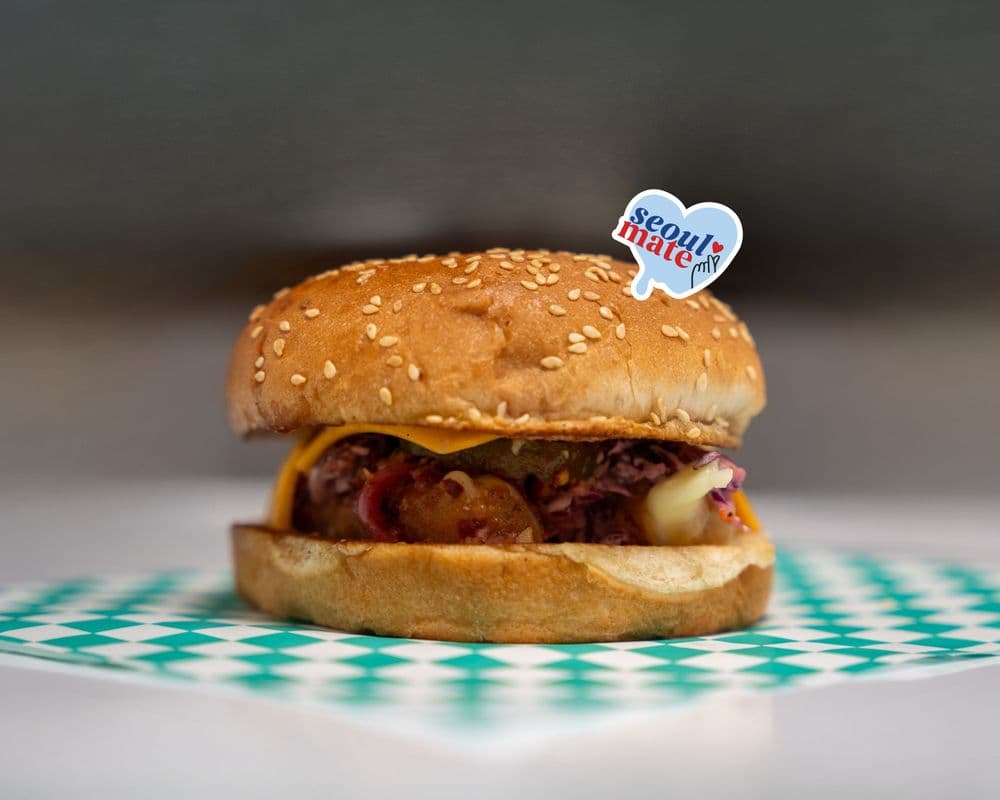 Seoulmate Cheese Tease (Mozzarella Stick Sandwich) - Korean gochujang sauce