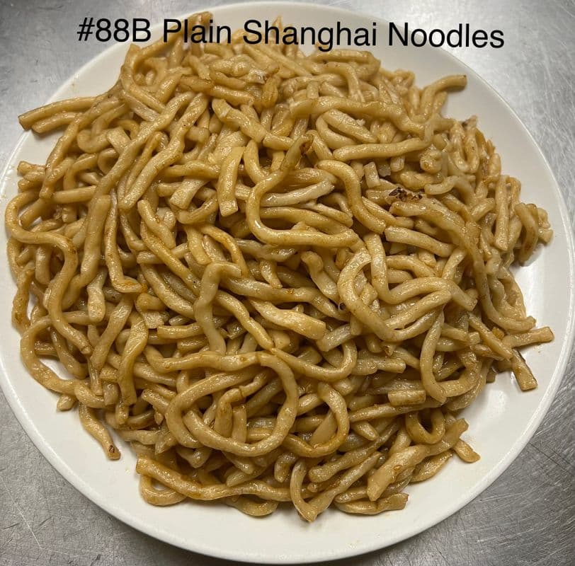 88B. Plain Shanghai Noodles (no meat, no vegetable)