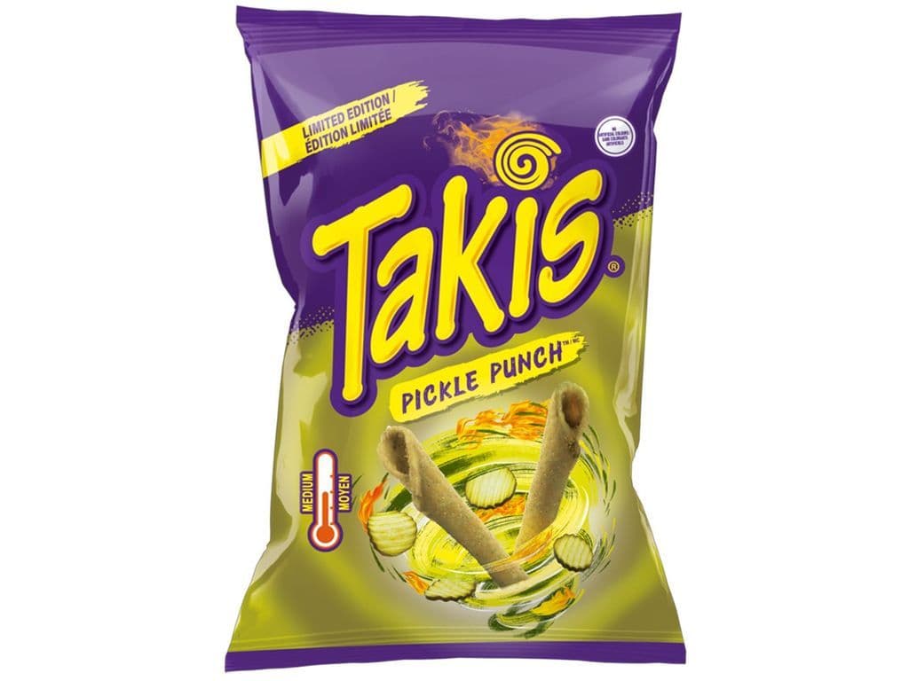 Takis Pickle Punch Tangy and Spicy Rolled Tortilla Chips 260g Salty Snack