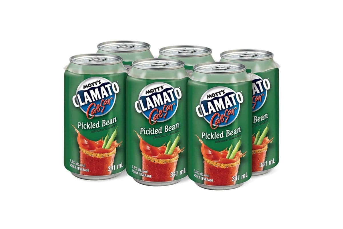 Mott's Clamato Caesar Pickled Bean (6 Pack) (1 x 341ml)