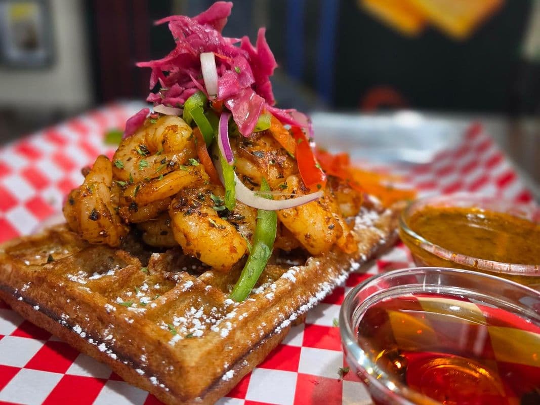 Gaufres Garnies Crevettes