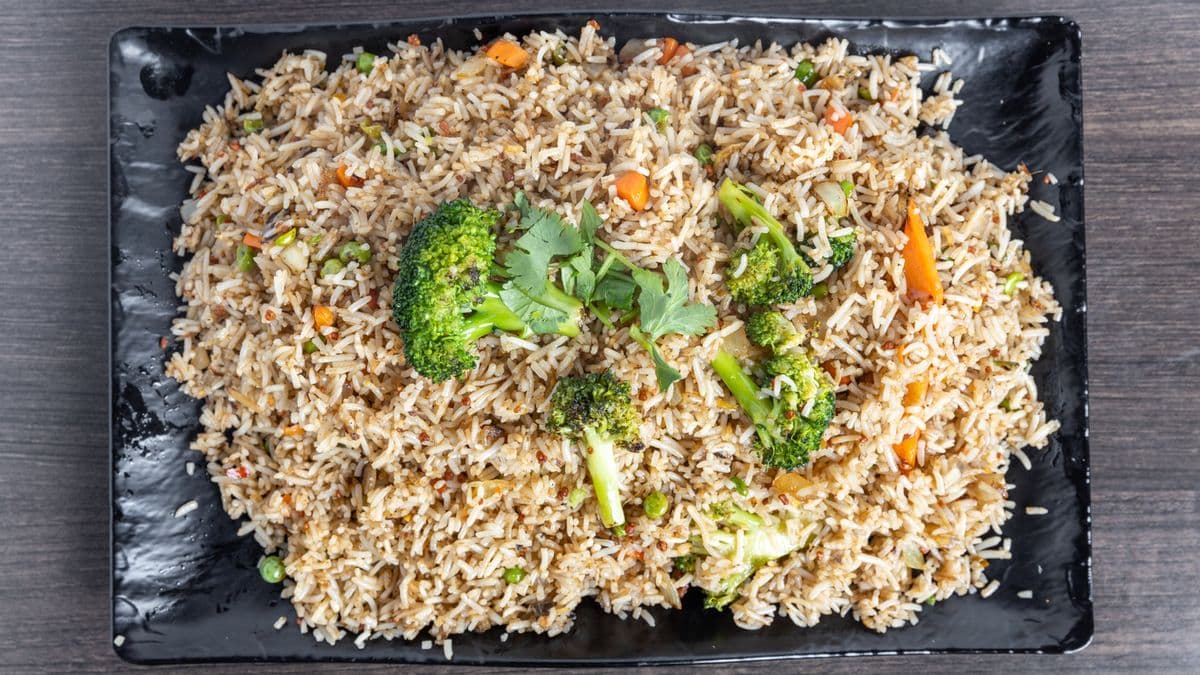 Singapore Veggie Fried Rice