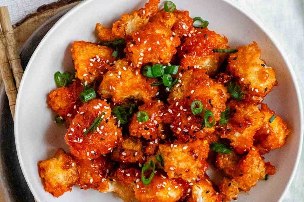 Crispy Cauliflower Bites Sweet Chilli (New Item)