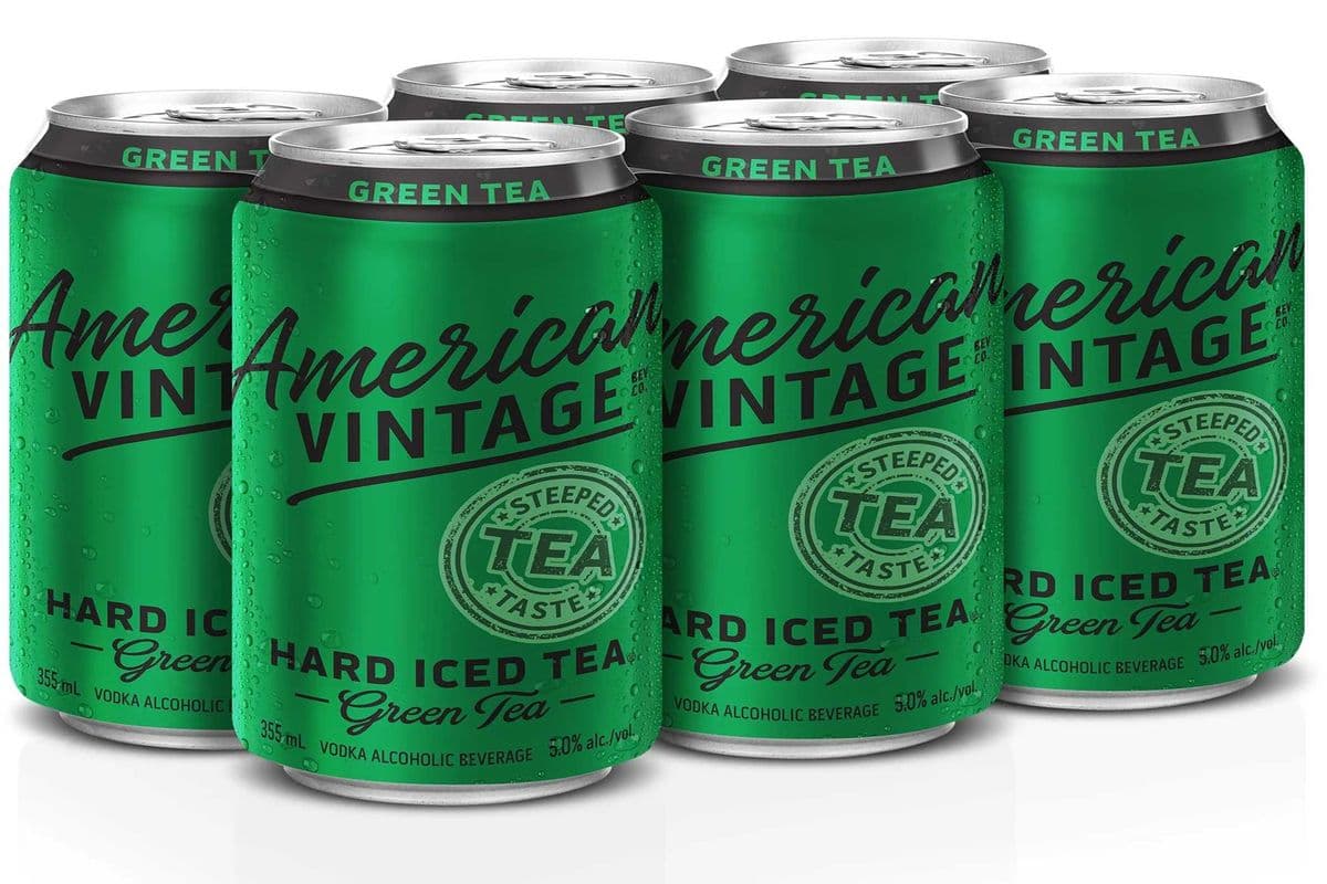 AMERICAN VINTAGE ICED GREEN TEA 6 CANS (6 x 355 ML)