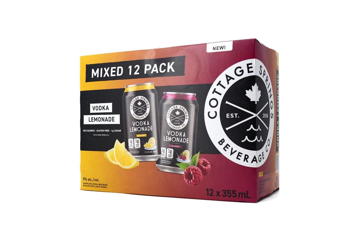Cottage Spring Vodka Mixed Pack (12 Cans)