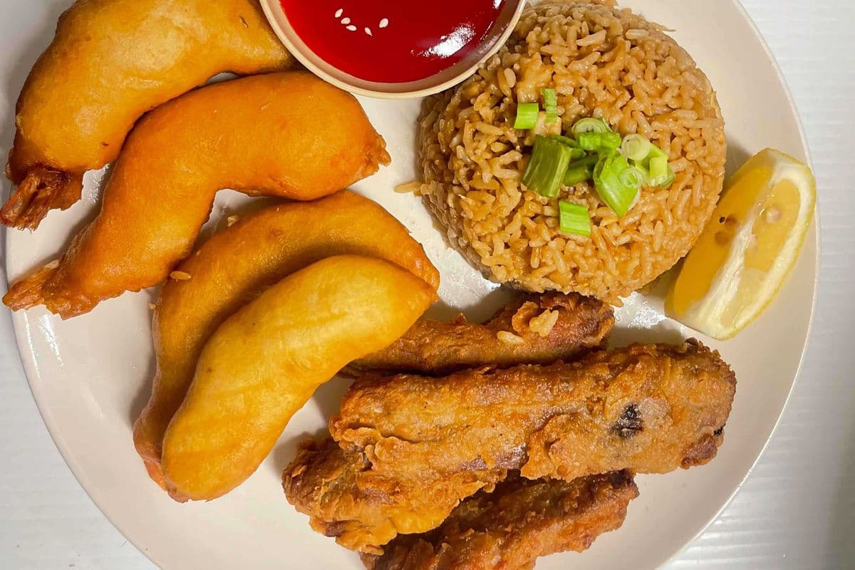 #11(rice, bons, 4shrimp)