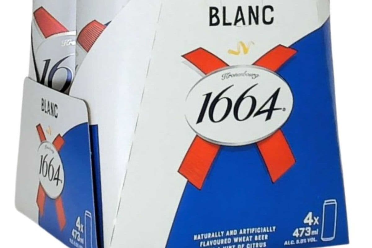 KRONENBOURG 1664 BLANC 4X500ML CANS (1 x 4x500mL)