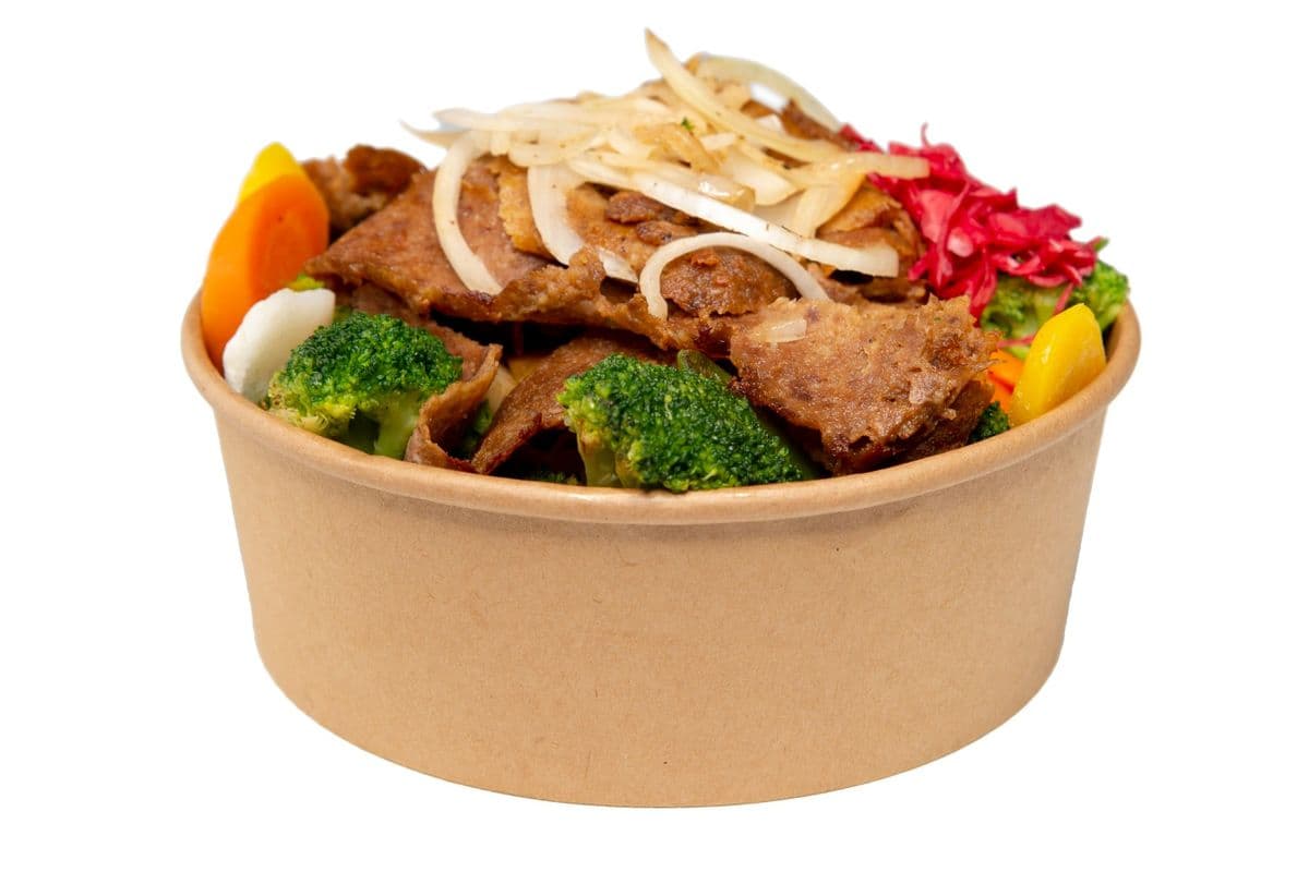 Beef Donair Stir-Fry Bowl