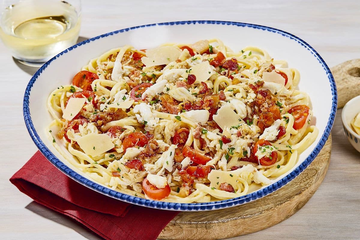 Creamy Crab Carbonara