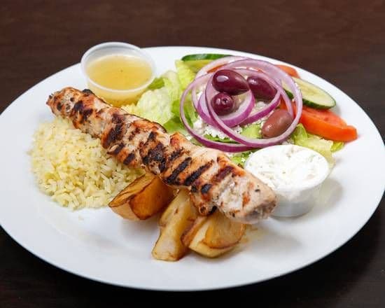 Chicken Souvlaki Dinner