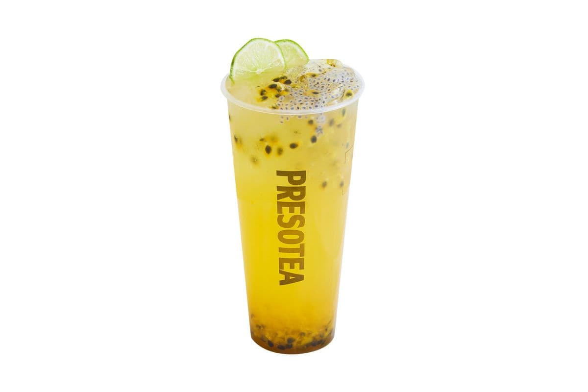 Passion Fruit Lime with Aloe Vera and Basil Seed