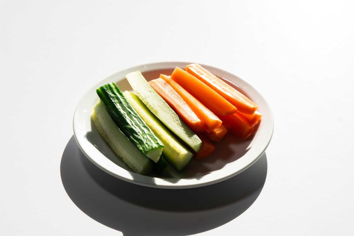 Side Carrots and Cucumber