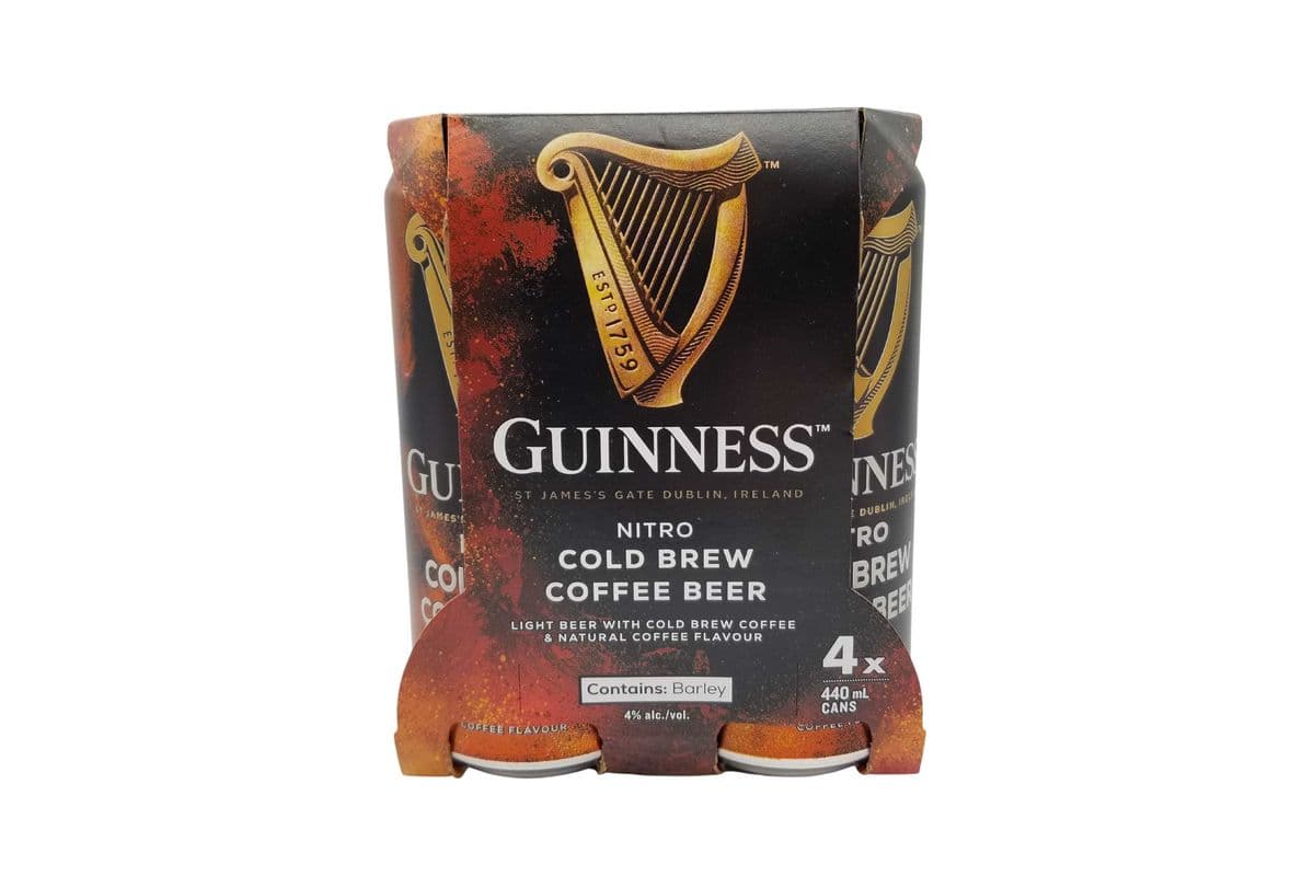 Guinness Nitro Cold Brew Coffee Beer (4 x 473 ml Cans)