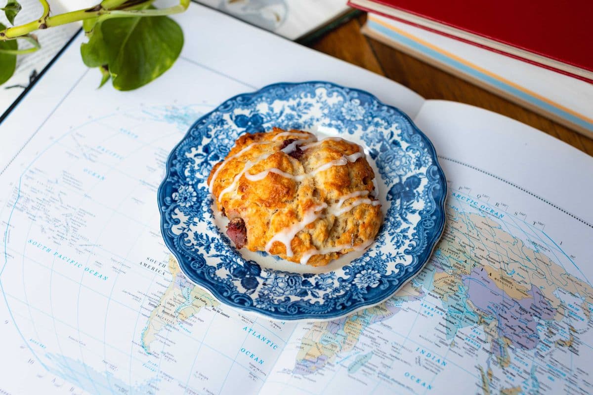 Raspberry Lemon Scone