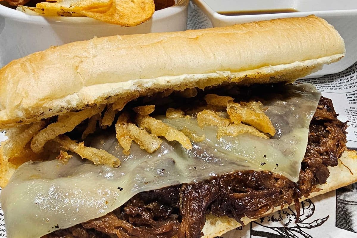 Pulled Beef Sandwich with Au Jus