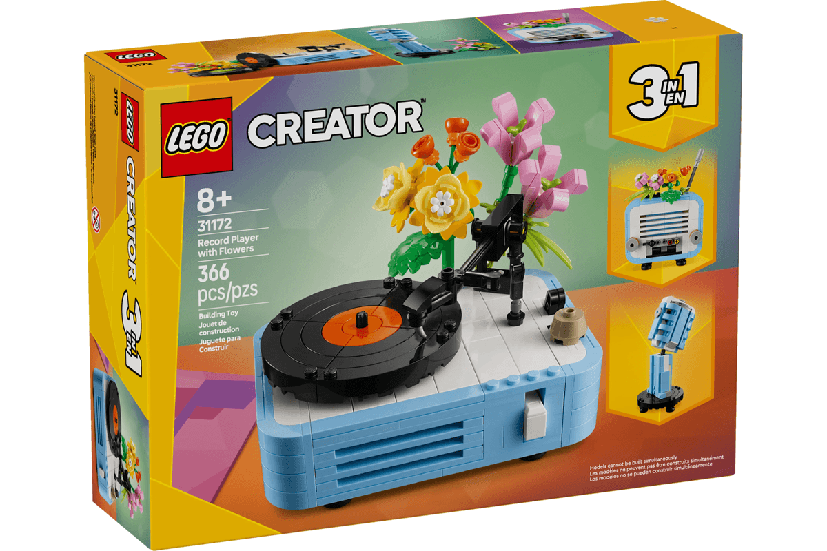LEGO Creator 3in1 Record Player with Flowers (31172)