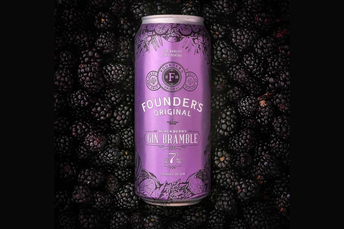 Founder'S Original Gin Bramble (4 Cans) (4 x 355ml)
