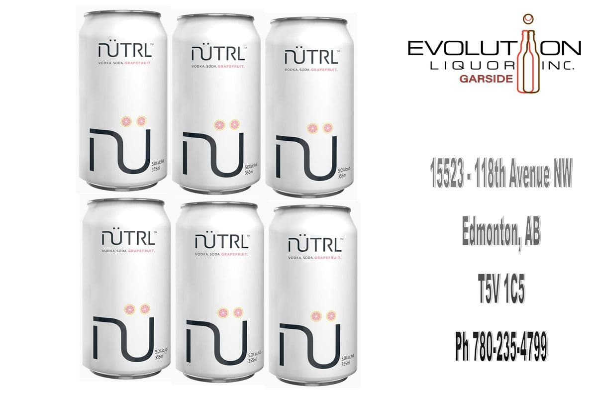 Nutrl Vodka Soda Grapefruit C355-06 (6 x 355ml Can)