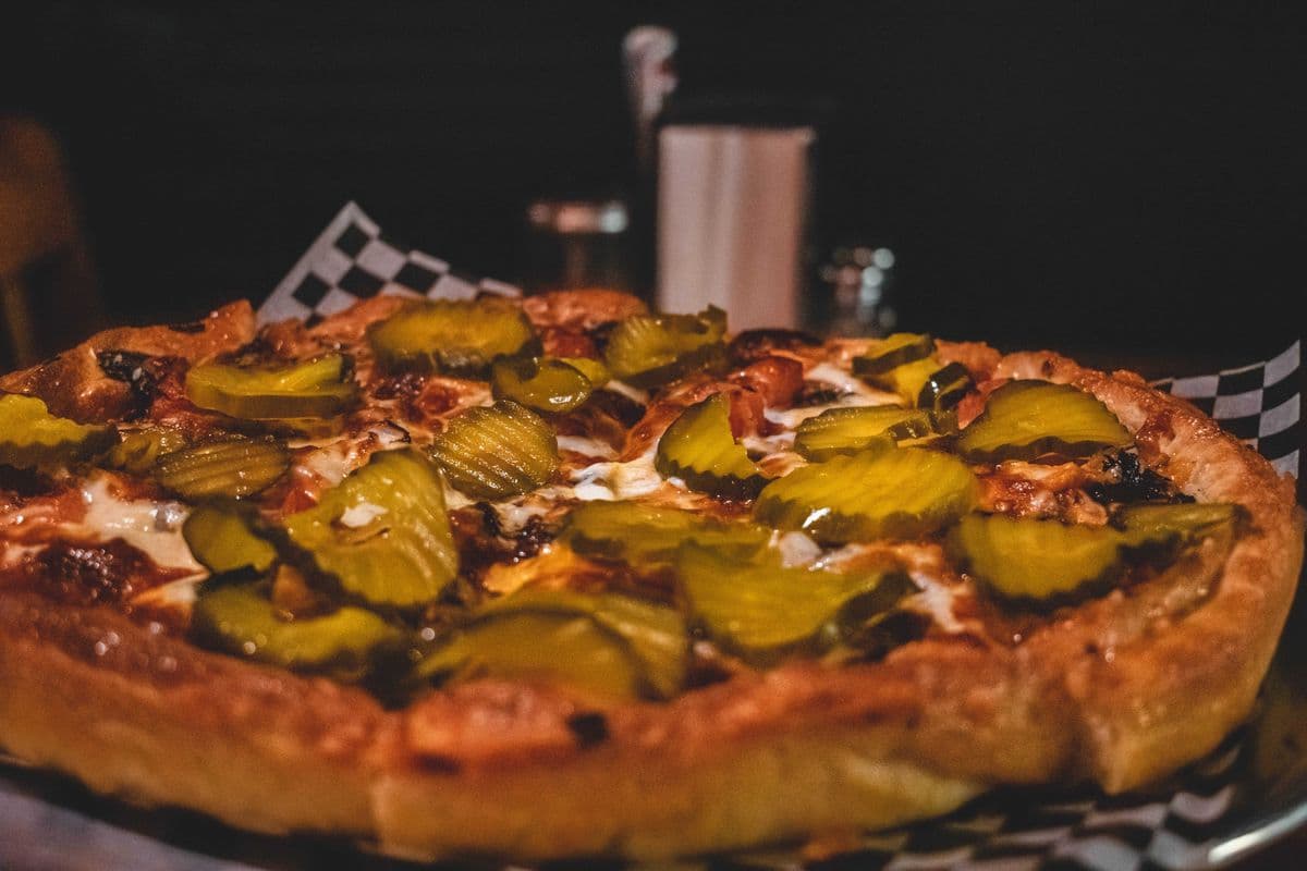 Small Dill Pickle Pizza