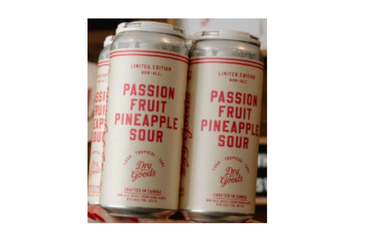 Dry Goods Passionfruit Pineapple Sour Non-Alcoholic (4 Cans) (4x473ML)