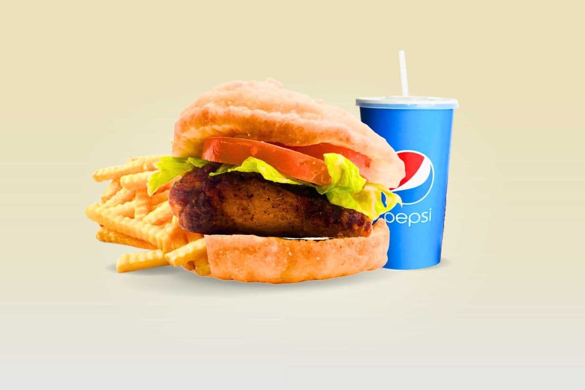 Bannock Chicken Burger Combo