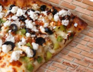 GREEK SPINACH FETA PIZZA