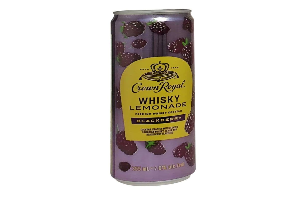 CROWN ROYAL BLACKBERRY WHISKY LEMONADE 4 CANS (NEW ITEM) (4 x 355 ML)